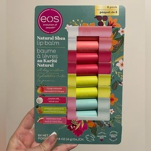 EOS Natural Shea Lip Balm 8 Pack 🥭🍈🥥🍍🍉